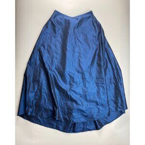 Express World Brand Women's 1/2 Blue Taffeta Formal Skirt